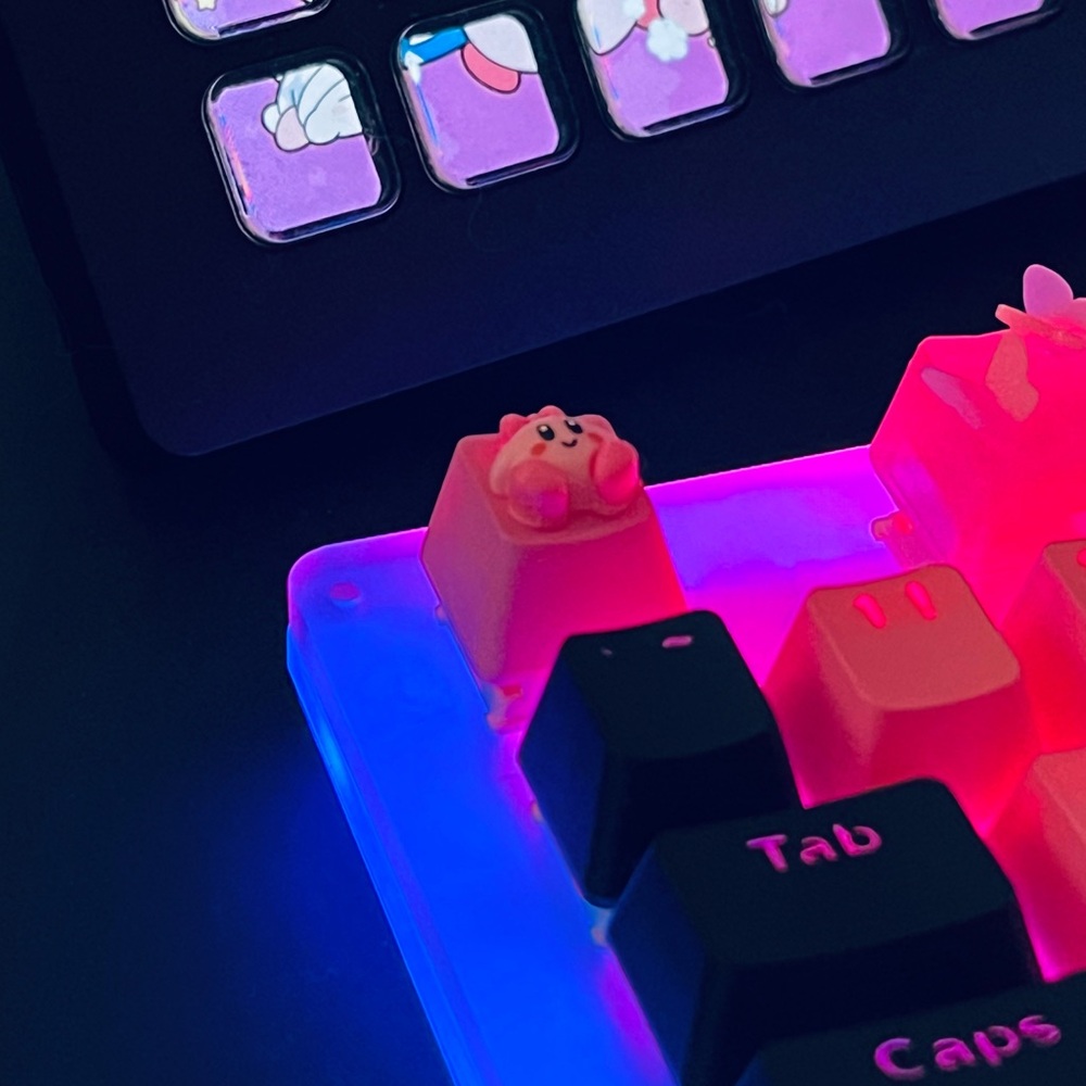 Cute Pink Artisan Anime Keycap for OEM switches